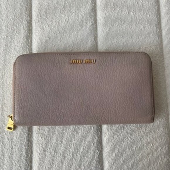 Miu Miu Zip Around Wallet - Picture 1 of 9